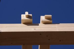 wooden pivot connection